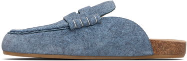 Sneakers og sko JW Anderson JW Anderson Felt Stitch Loafer Mules Blå | LF0078-LA0380, 2