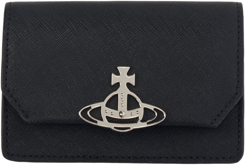 Tøj Vivienne Westwood Black Business Card Holder Sort | 5115002OW-L001N-