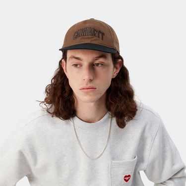 Kasket Carhartt WIP Preston Cap Brun | I032483_1QB_XX, 0