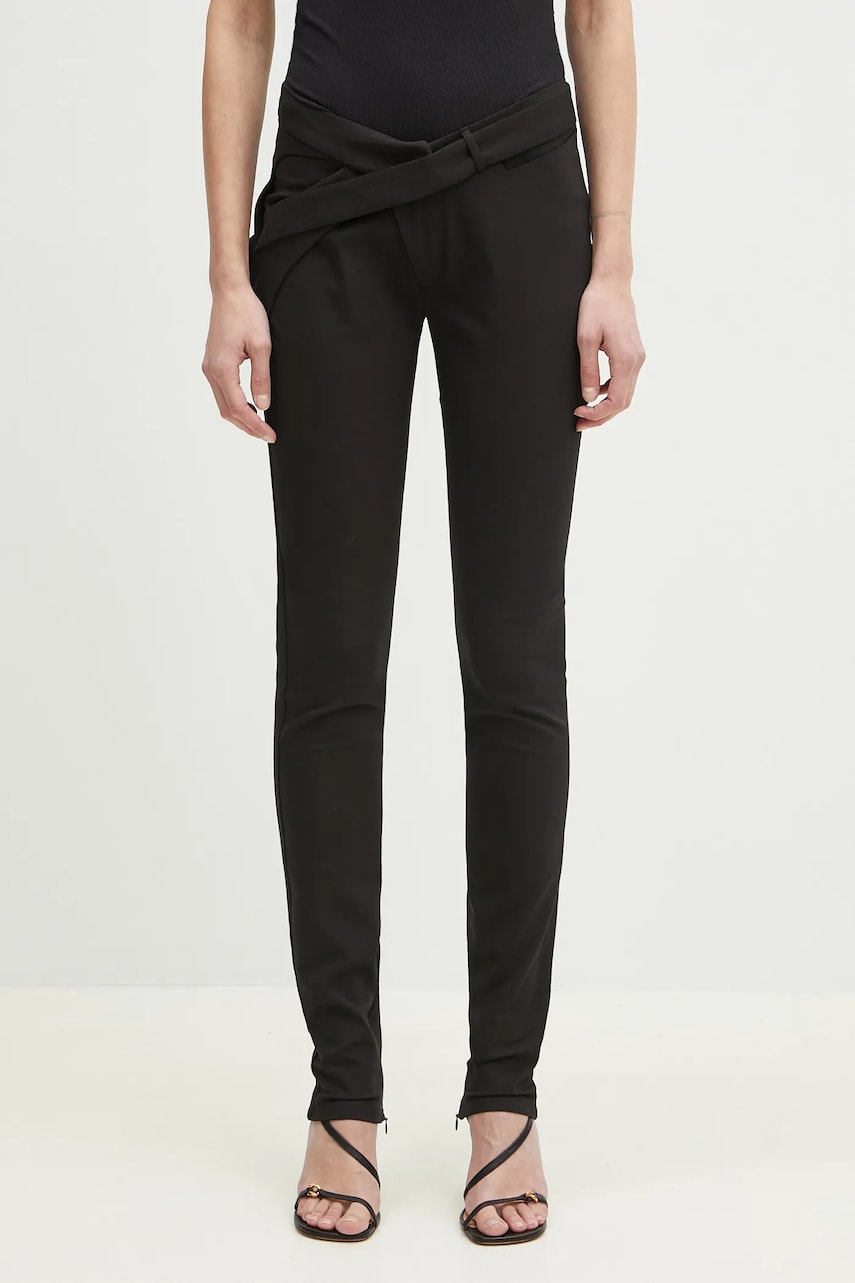 Bukser Ottolinger Ottolinger Slim Leg Suit High Waist Pants Sort | 123.201423.02, 0