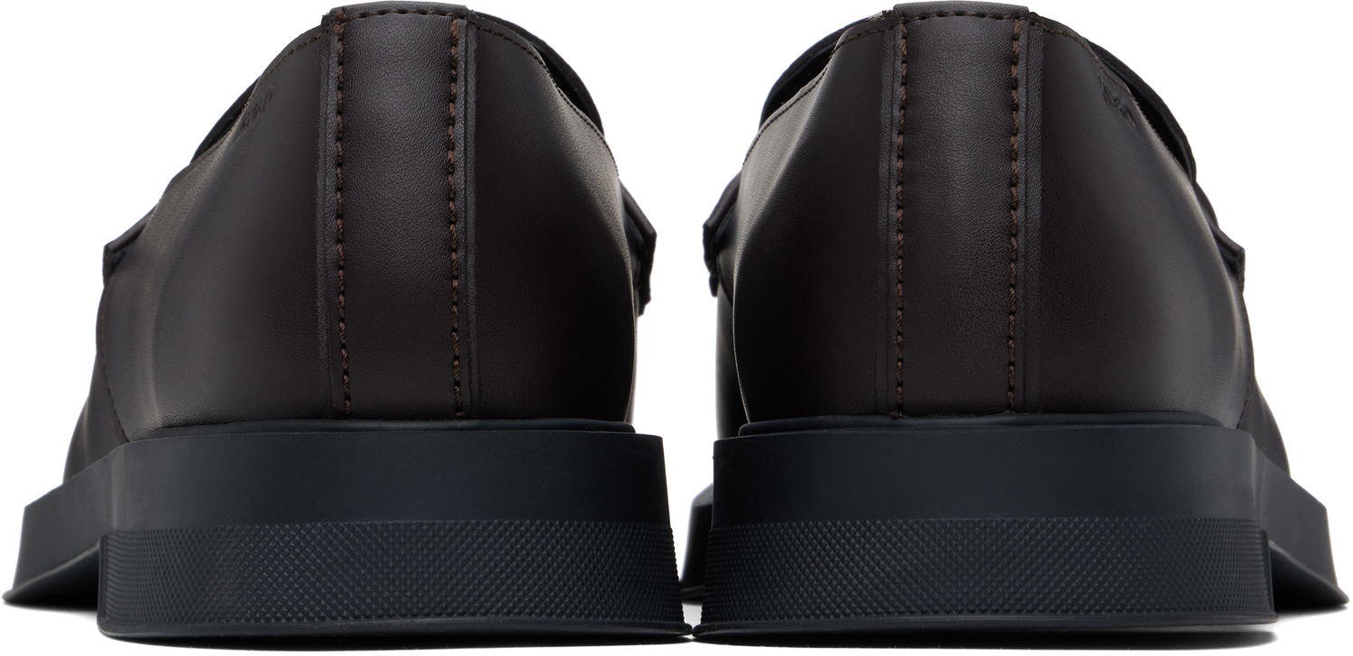 Skopleje BOSS Hugo Embossed-Logo Loafers Brun | 50536253, 1