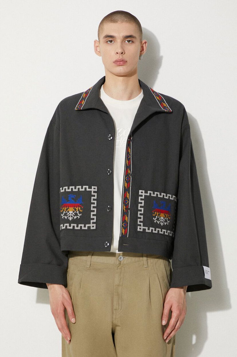 Jakke Neighborhood NEIGHBORHOOD GT Embroidery Oversize Jacket Grå | 241AQNH.JKM04