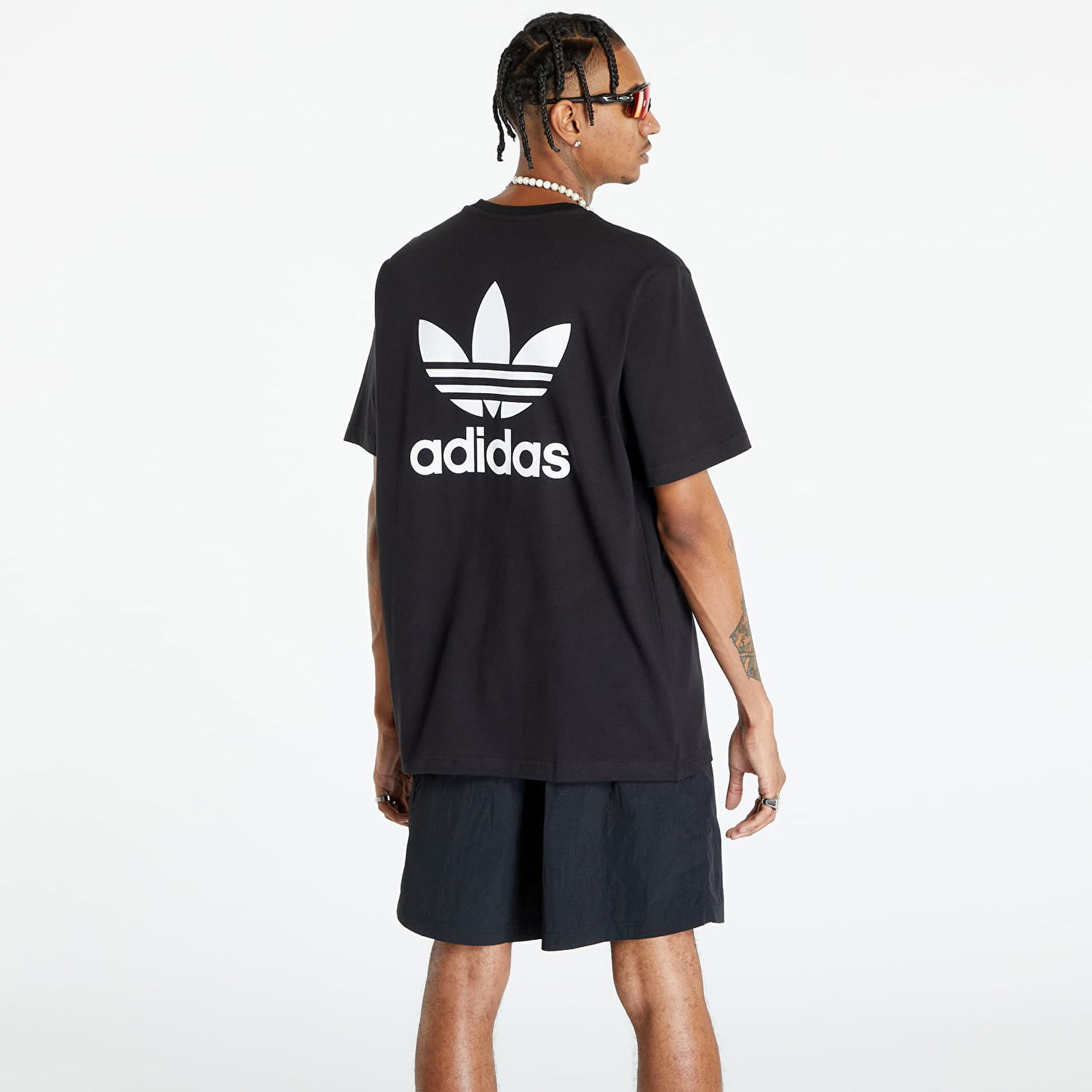 T-shirt adidas Originals Back+Front Trefoil Boxy Tee Sort | II5760, 1