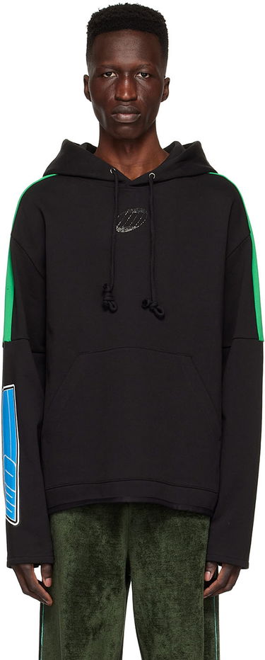 Sweatshirt We11done Cotton Graphic Hoodie Sort | WD-TH1-22-556-U-BK, 0