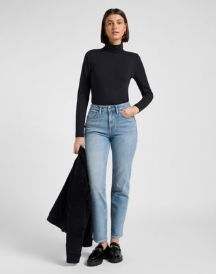 Skjorte Lee Slim Long Sleeve Turtle Neck Top Unionall Sort | 112370968, 1