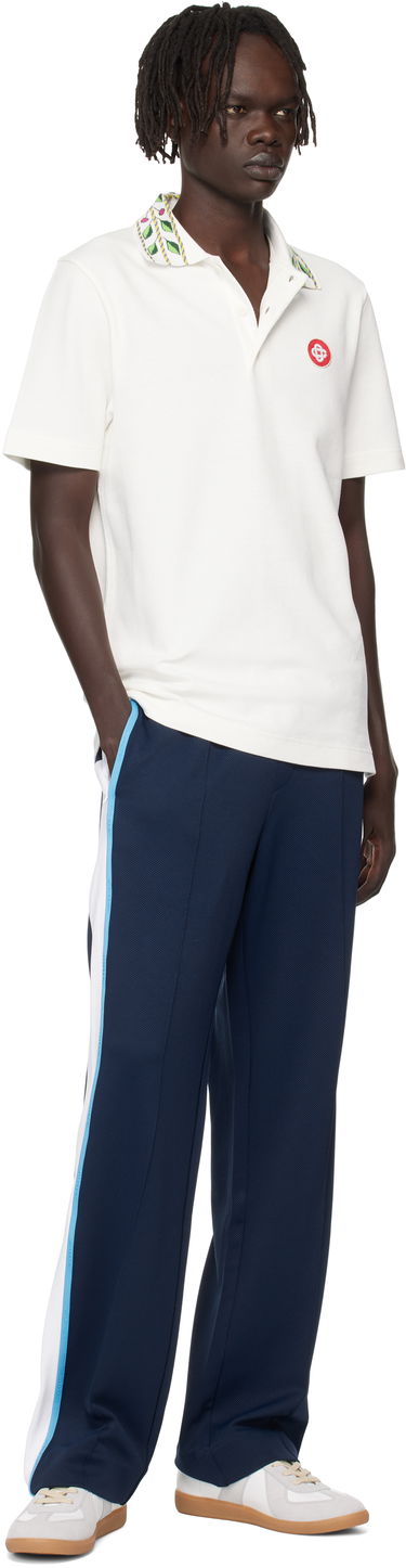 Polo skjorte Casablanca Casablanca Classic Laurel Pique Polo Hvid | MPF25-JTP-243-01, 3