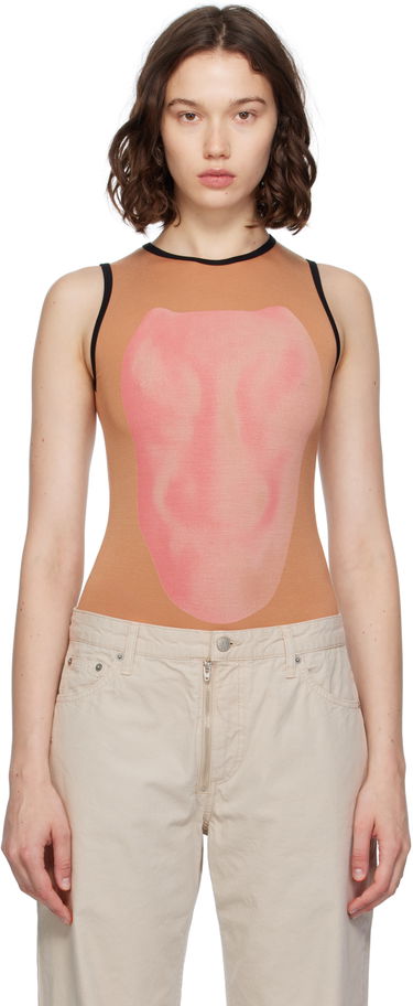 Krop Baserange Baserange Alloy Sleeveless Bodysuit Beige | BSAL-BA-AU25, 0
