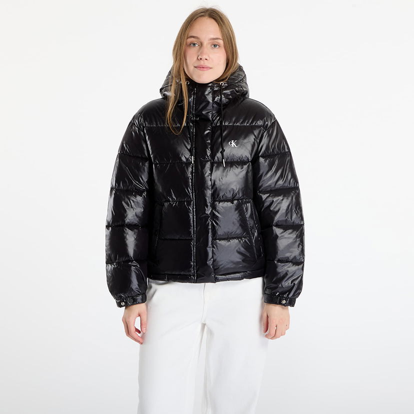 Puffer jakke CALVIN KLEIN Shine Puffer Jacket Sort | LV047D505G UB1