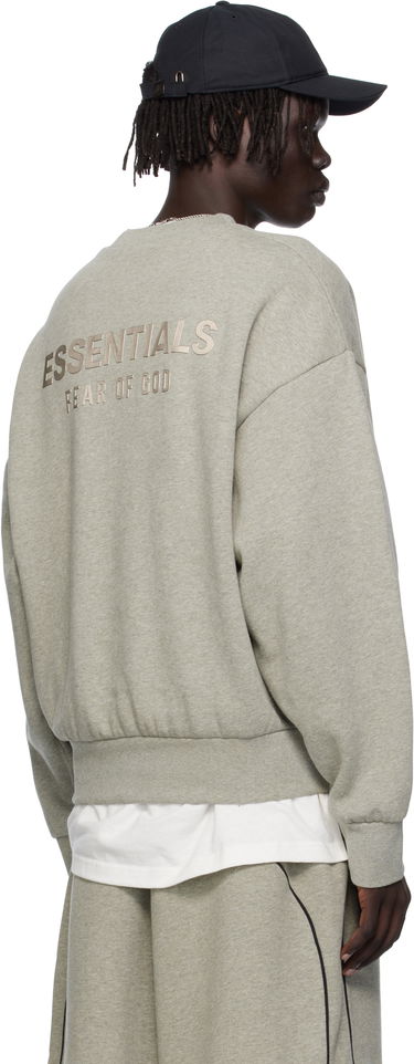 Sweatshirt Fear of God Fear of God ESSENTIALS Classic Fit Fleece Crewneck Sweatshirt Grå | 192SP252045F, 2