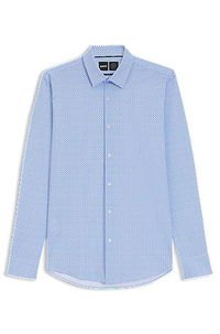 Slim Fit Performance-Stretch Printed Jersey Shirt