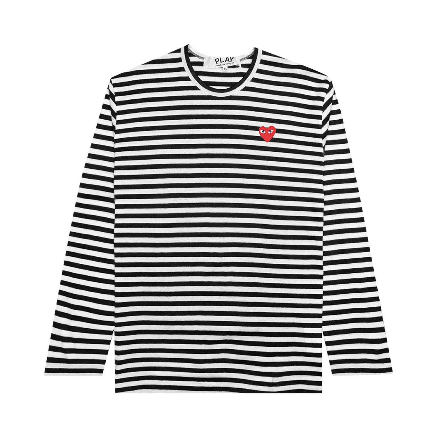 T-shirt Comme des Garçons PLAY Striped T-Shirt Hvid | AZ T164 051 1, 1