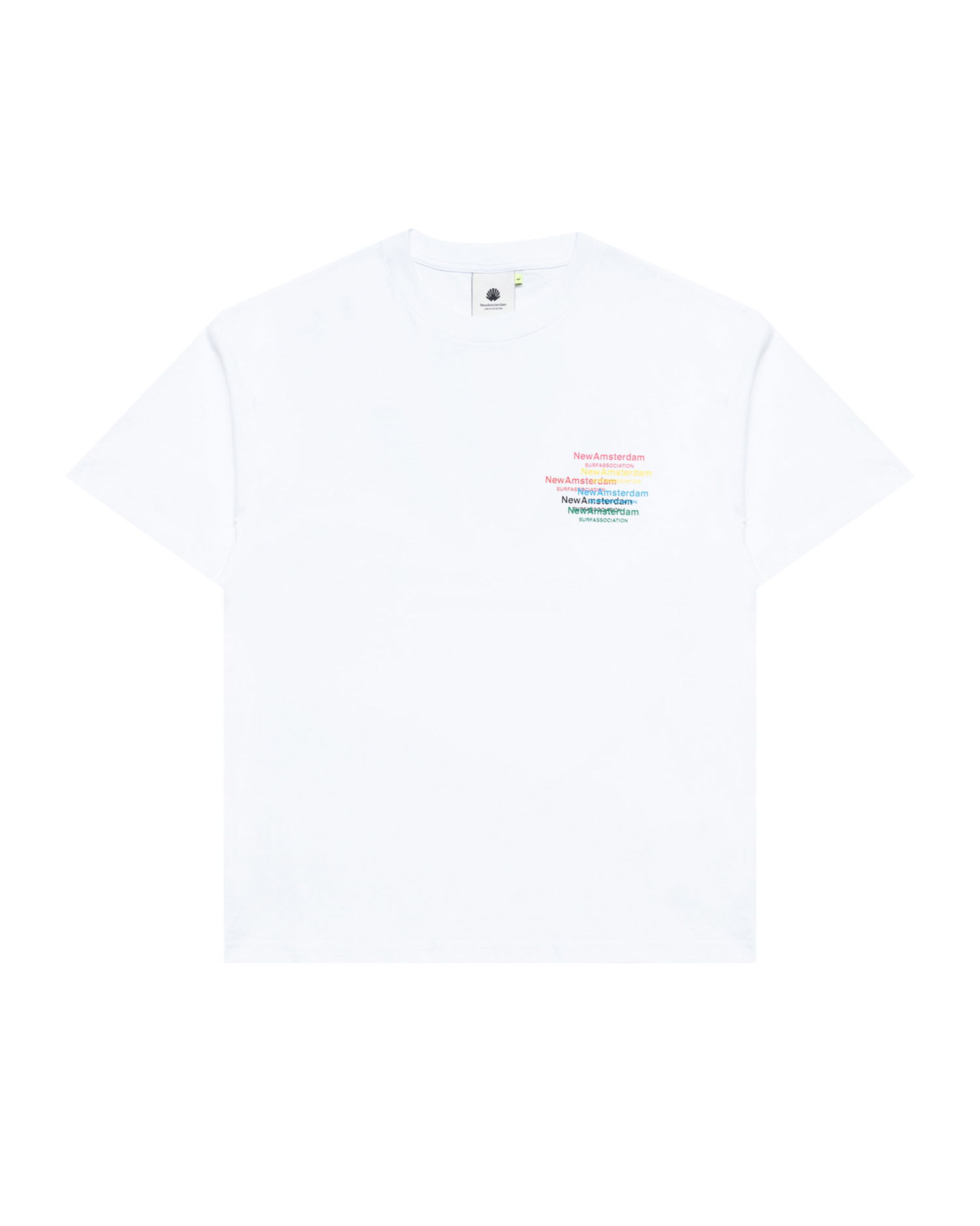 T-shirt New Amsterdam Surf Association New Amsterdam Surf Association Collage T-Shirt Hvid | 2502077001, 0