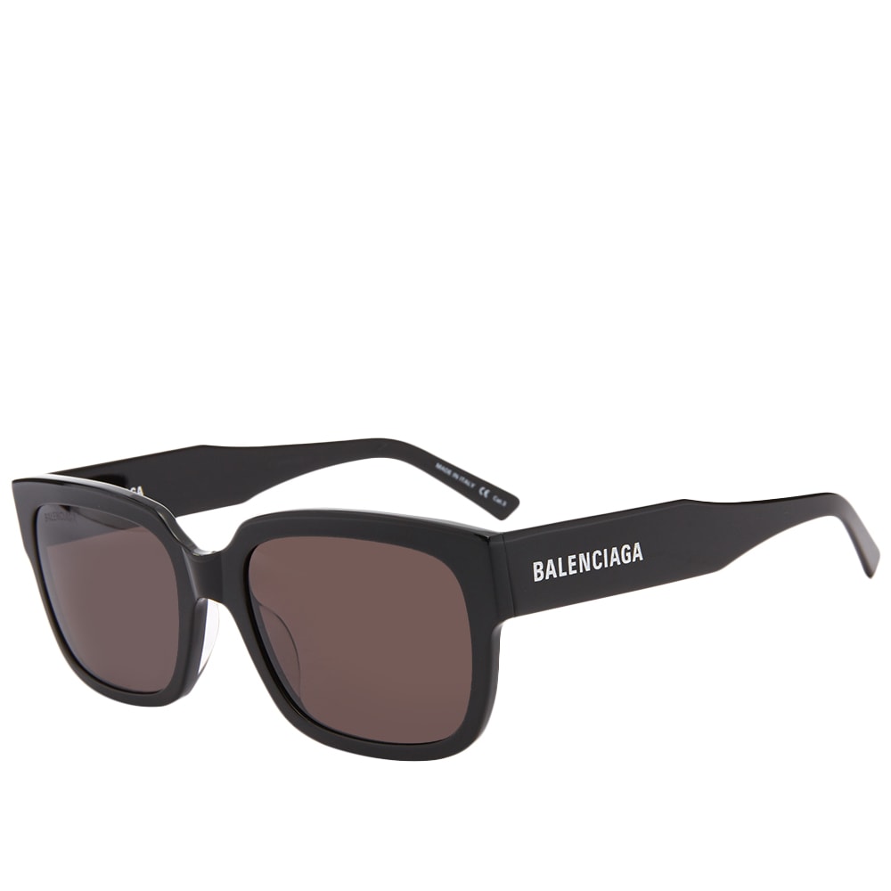 Solbriller Balenciaga Flat Sunglasses Black/Grey Grå | BB0049S-001, 0