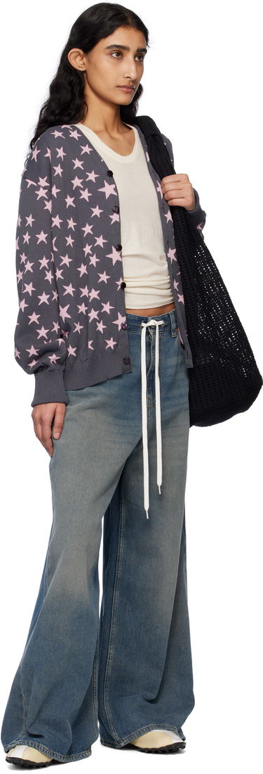 Sweater Needles NEEDLES V-Neck Star Cardigan Grå | QV374, 3