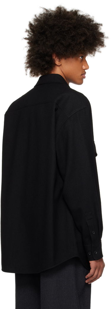 Skjorte LEMAIRE Lemaire Two Pockets Overshirt Sort | OV1001 LF608, 2