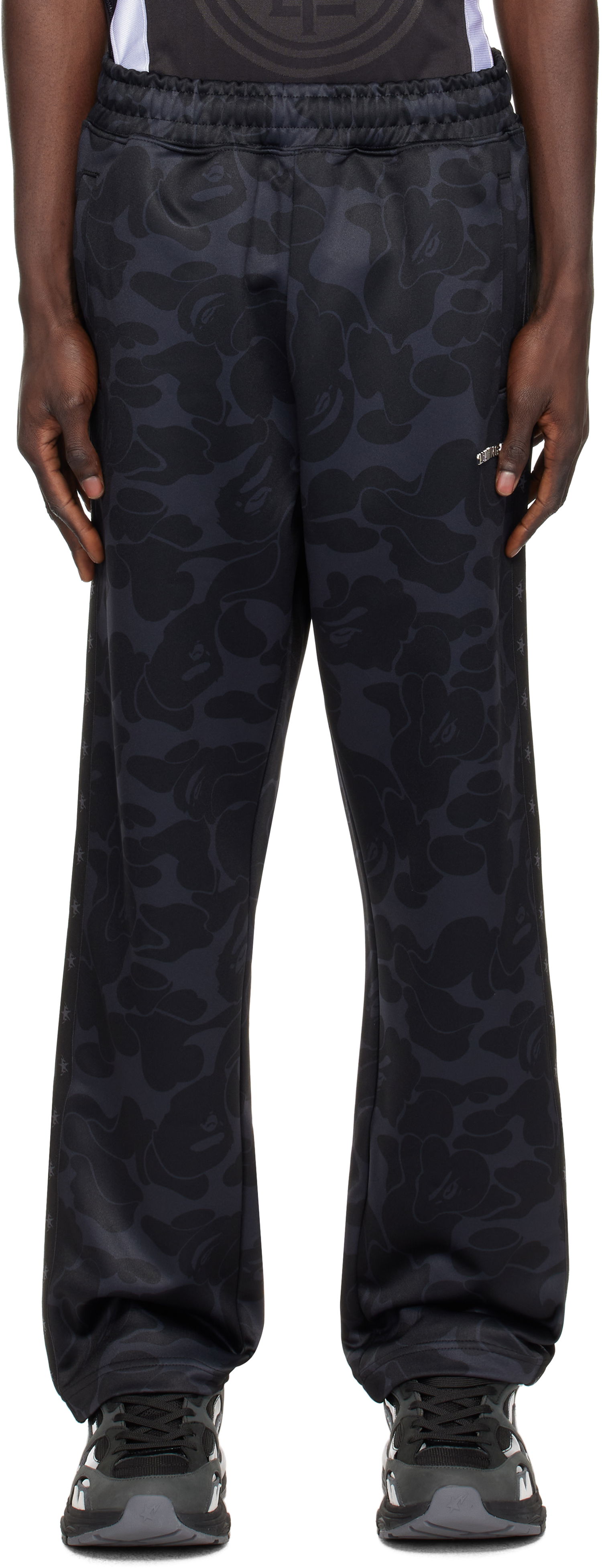 Joggingbukser BAPE Tonal Camo Track Pants Sort | 0ZXPTMX52302NBKX, 0