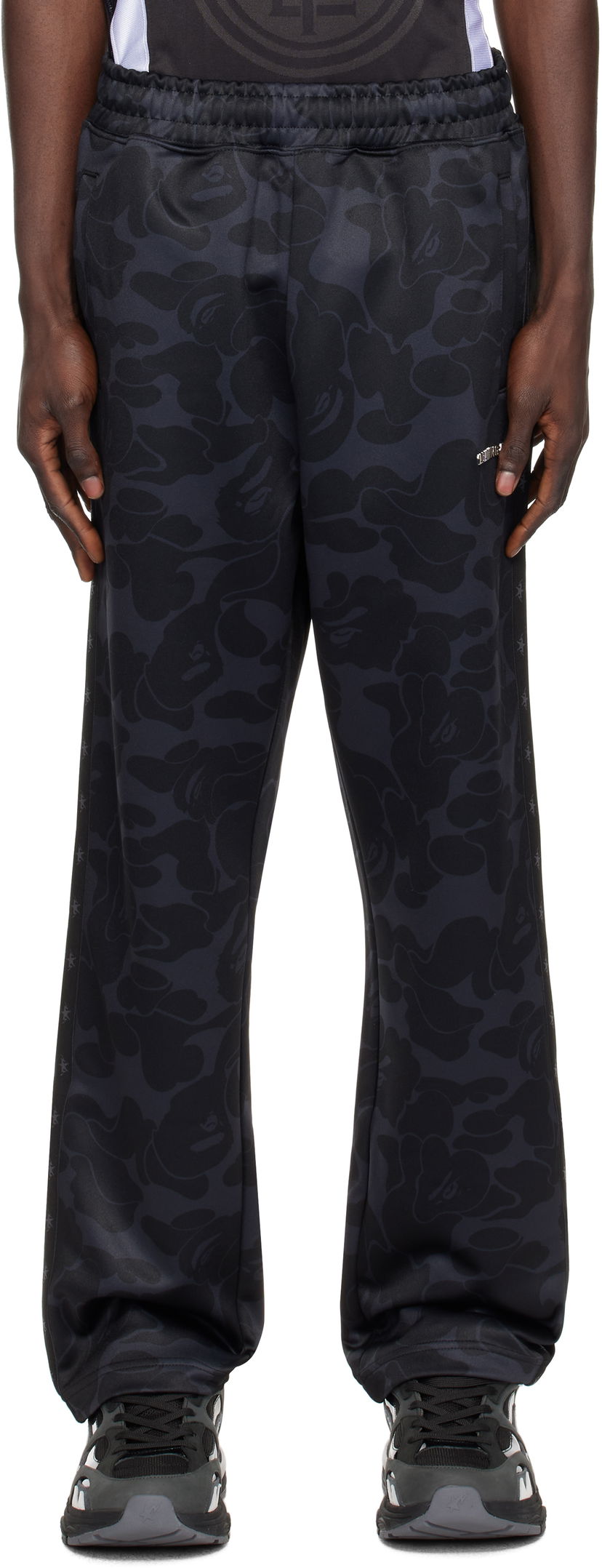 Joggingbukser BAPE Tonal Camo Track Pants Sort | 0ZXPTMX52302NBKX