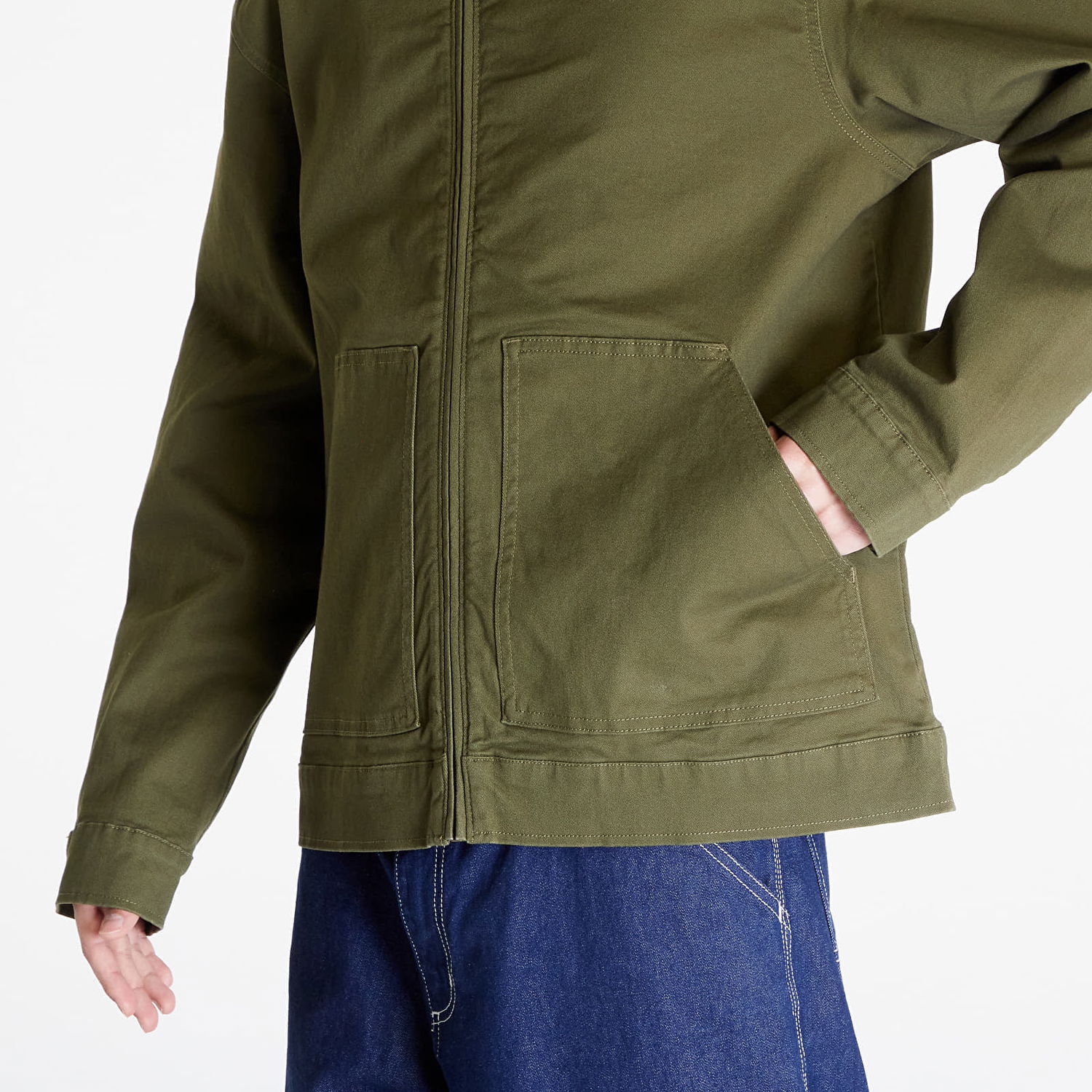 Jakke Tommy Hilfiger Tommy Jeans Regular Cotton Jacket Grøn | DM0DM18696 MR1, 1