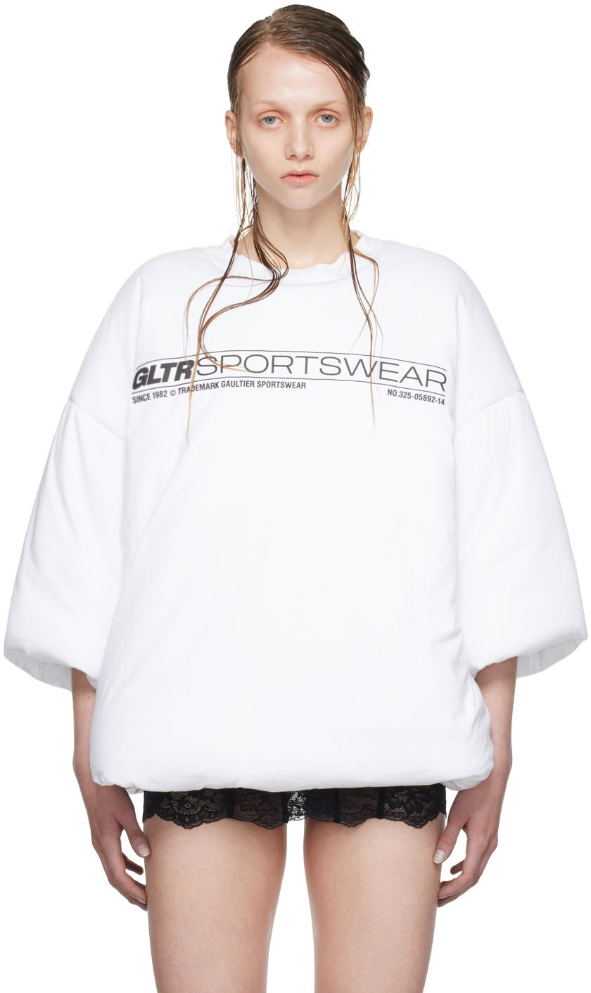 T-shirt Jean Paul Gaultier Shayne Oliver Edition Graphic Print T-Shirt Hvid | 24/27-U-TS074I-J063-01, 0