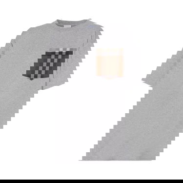 T-shirt Burberry Check Print Pocket Tee Grå | 8048923, 1