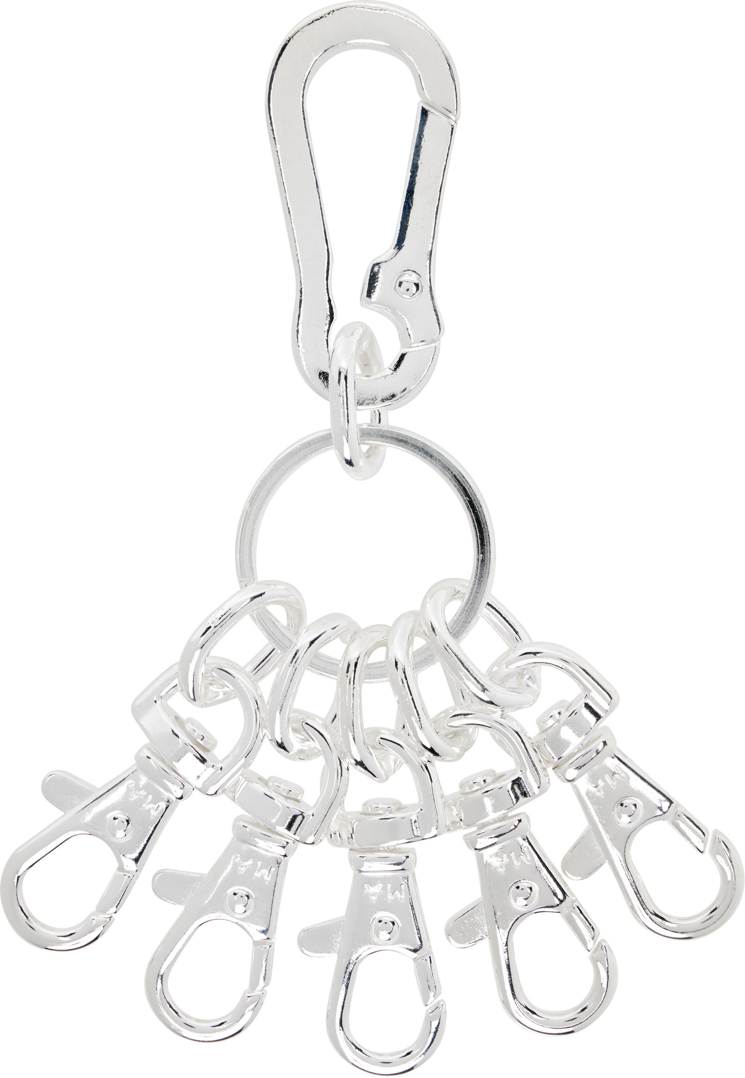 Nøgleringe MARTINE ALI Martine Ali Silver-Tone Twyla Keychain Metalisk | MASS25001-HS, 1