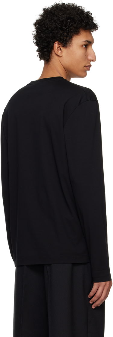 T-shirt Jil Sander Jil Sander Logo Flag Long Sleeve T-Shirt Sort | J22GC0201_J45051, 2