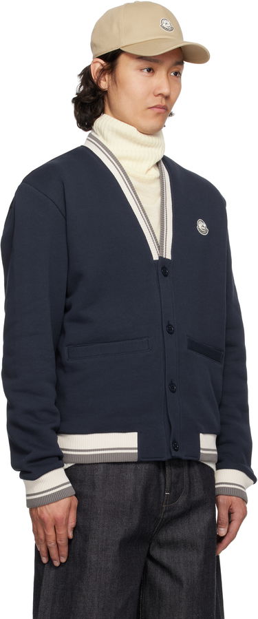 Sweater Moncler Moncler Genius Mercedes-Benz by NIGO Sweatshirt Cardigan Mørkeblå | K14018G0000589AWV, 1