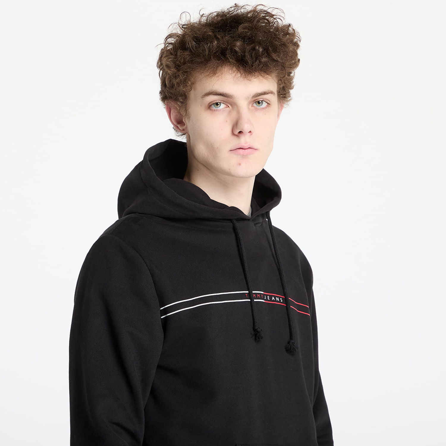 Sweatshirt Tommy Hilfiger Tommy Jeans Regular Entry Graphic Hoodie Sort | DM0DM20847 BDS, 1