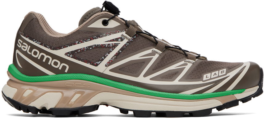 Sneakers og sko Salomon XT-6 MINDFUL 2 "Falcon/ Almond Milk/ Bright Green" Brun | L47312000, 0