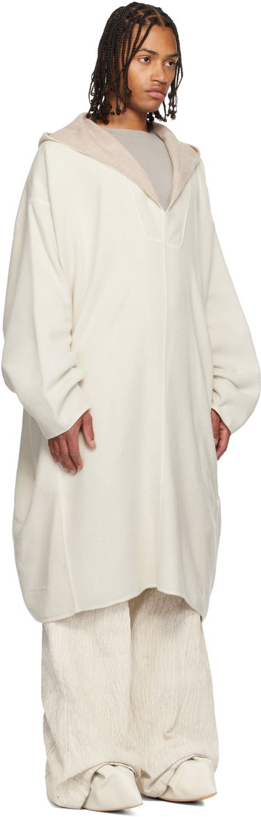 Frakker Rick Owens Rick Owens Concordians LS Knee Kaftan Coat Sort | RR02E1910 DBC, 4