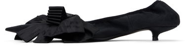 Sneakers og sko Balenciaga Suede Bow Kitten Heel Pumps Sort | 804338 W2H82, 2