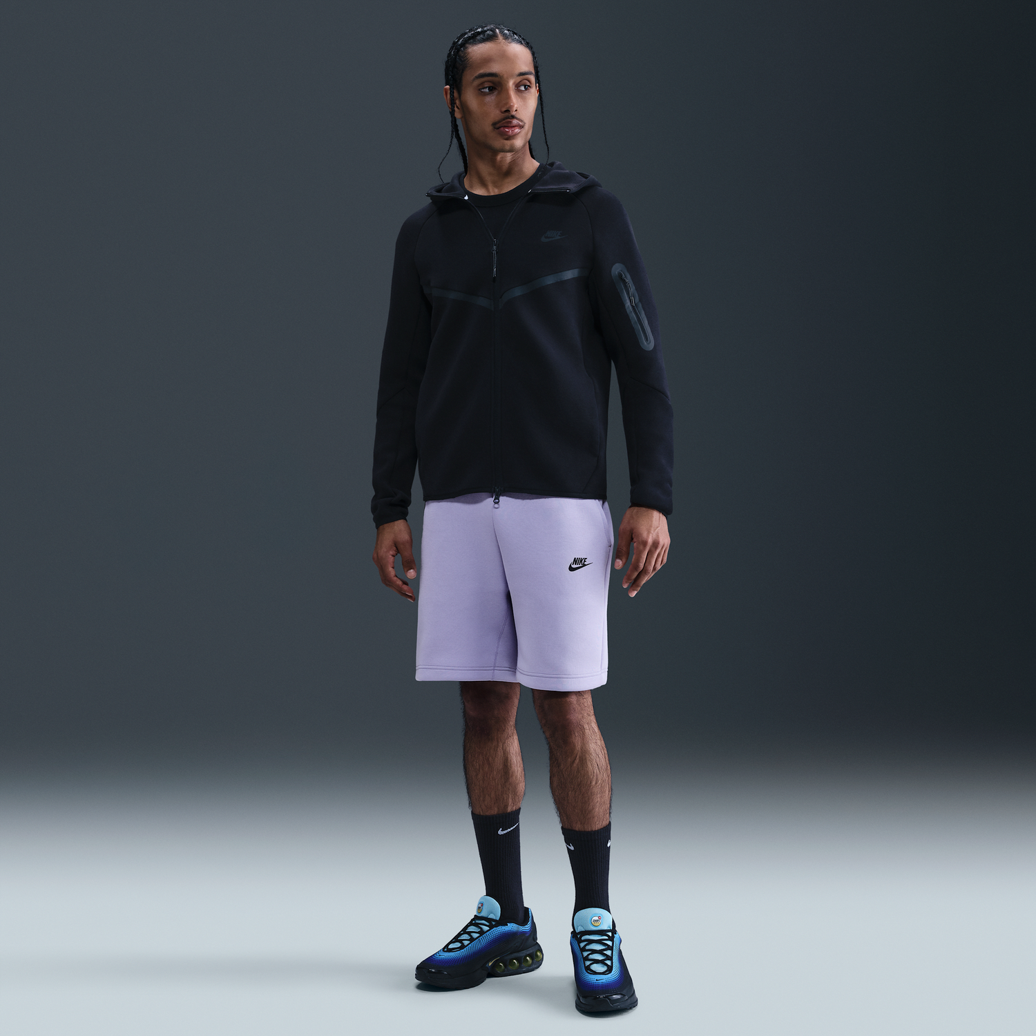 Shorts Nike Sportswear Tech Fleece Shorts Lilla | FB8171-515, 0