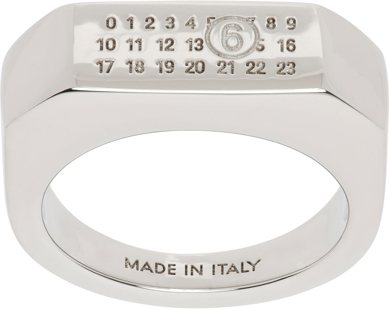 Ring Maison Margiela MM6 Maison Margiela Numeric Ring Metalisk | SM7UQ0076 P6469, 0