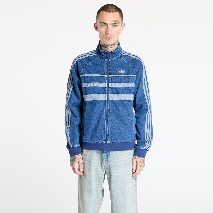 Jakke adidas Originals Adicolor First Denim Track Top Blå | JX6457
