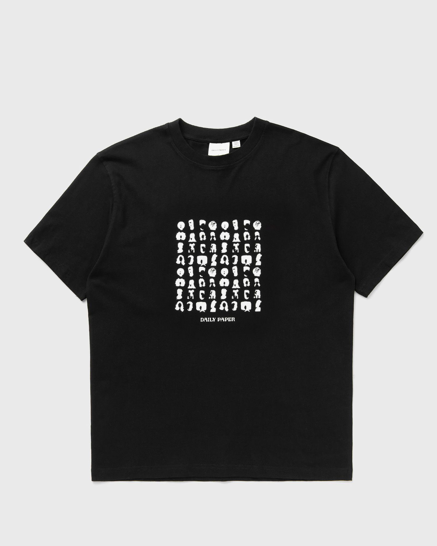 T-shirt DAILY PAPER Hair Grid T-Shirt Sort | 2513065, 0