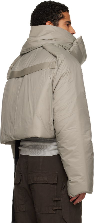 Puffer jakke Rick Owens Rick Owens DRKSHDW Concordians Convertible Cropped High-Neck Puffer Jacket Beige | DU02E7777 NP, 2