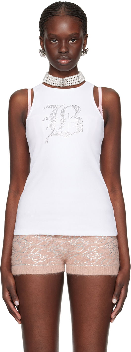Tanktop Blumarine Women's Graphic Tank Top Hvid | P422T049A