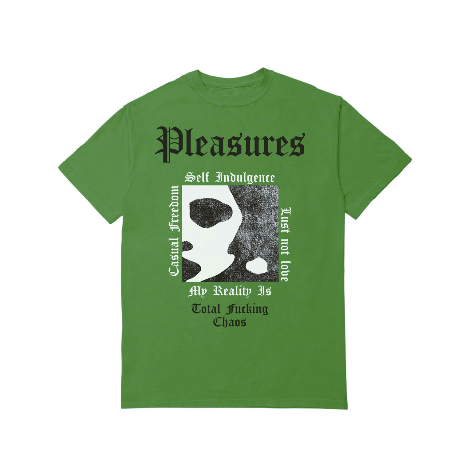 T-shirt Pleasures Reality Tee Grøn | P22W062-GREEN, 1