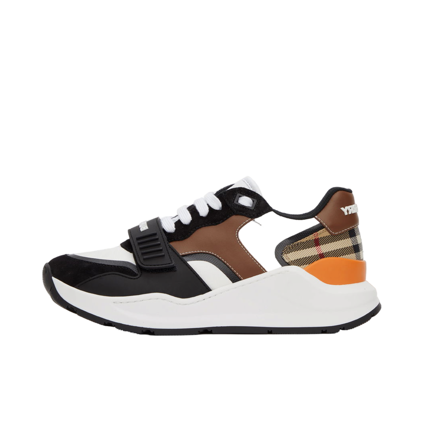 Sneakers og sko Burberry Vintage Check Ramsey Low Sneakers 'White & Black' Flerfarvet | 8039112