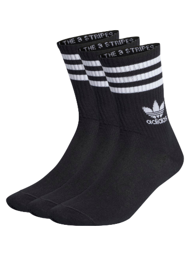 Sokker adidas Originals Mid Cut Crew Socks – 3 pack Sort | IL5022