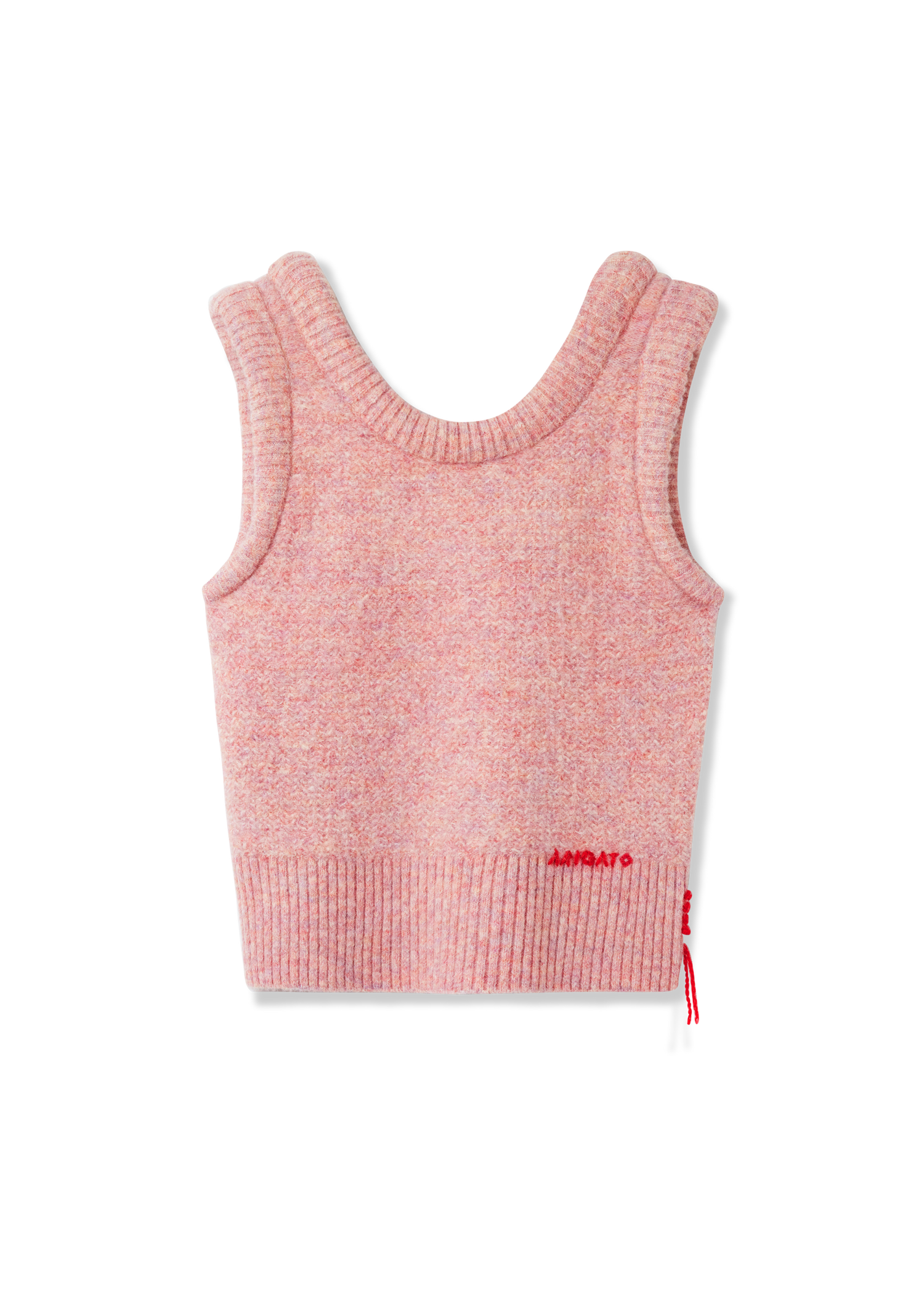 Vest AXEL ARIGATO Ana Fluffy Sleeveless Knitted Vest Lyserød | A3357001, 1