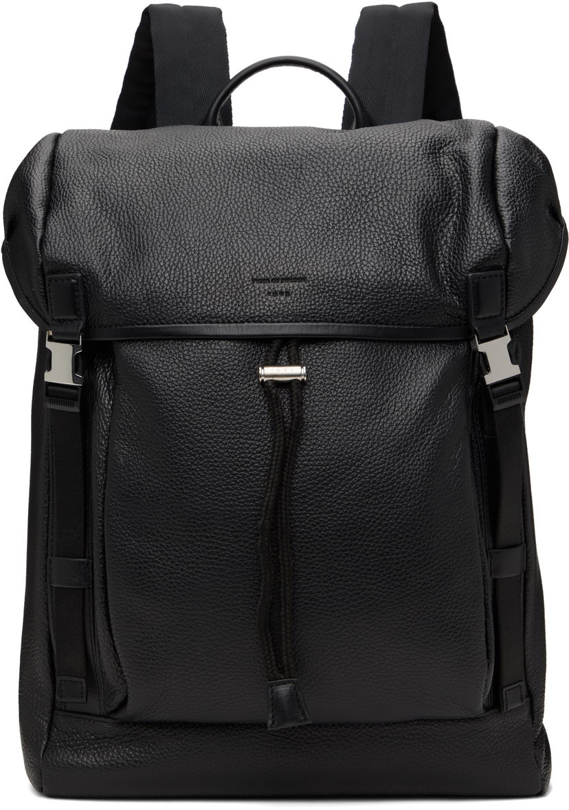Rygsæk Tiger of Sweden Tiger of Sweden Baha Leather Backpack Sort | 112191