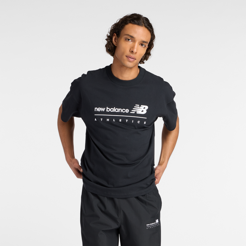 T-shirt New Balance Athletics T-Shirt Sort | NBMT53525BK
