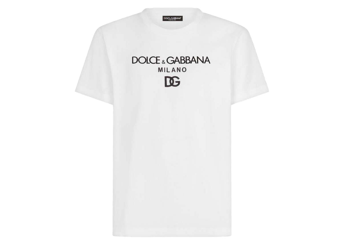 T-shirt Dolce & Gabbana Cotton DG Embroidery and Patch T-shirt White Hvid | G8NC5ZG7B9XW0800, 0