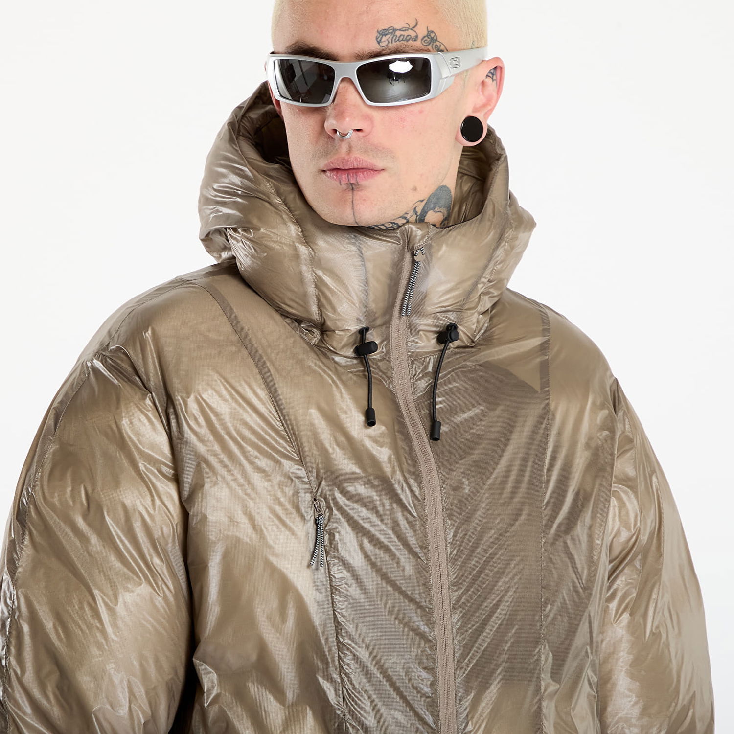 Puffer jakke ROA Translucent Puffy Synthetic Down Jacket L Beige | RBMW0541FA356 BEG0002, 1