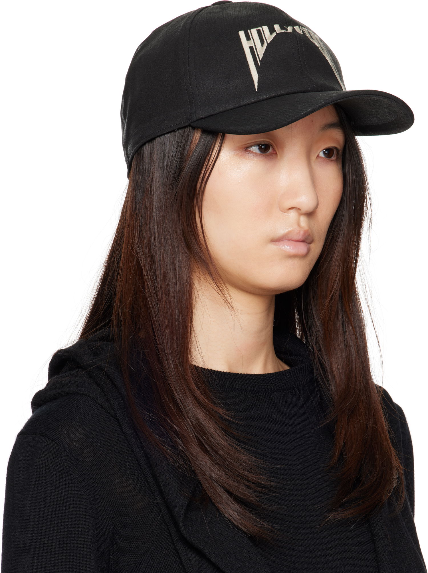 Kasket Rick Owens Rick Owens DRKSHDW 'Hollywood' Baseball Cap Sort | DA01E3478 SCFEM6, 1