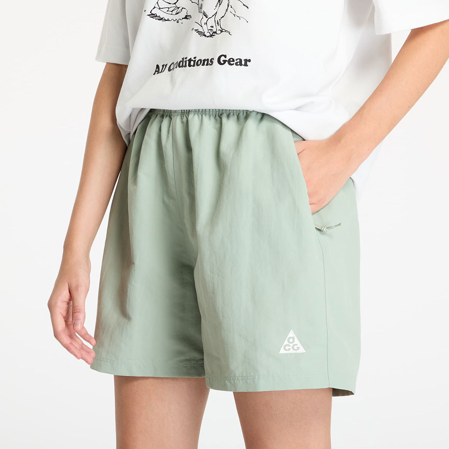 Shorts Nike ACG 5" Shorts Jade Horizon/ Summit White Grøn | DV9535-370, 1