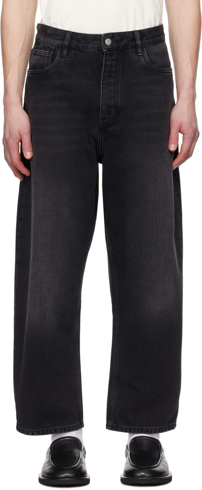 Jeans Studio Nicholson Studio Nicholson Land Jeans Sort | LAND SNM - 1111