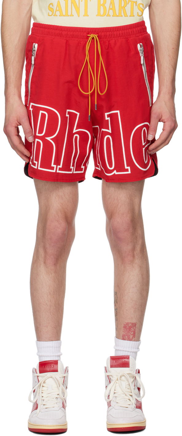 Shorts Rhude Logo Shorts Rød | RHPS24SH26829374, 0