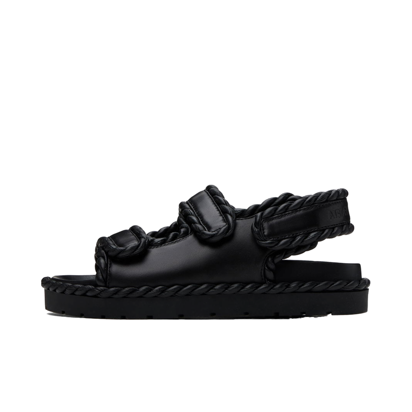 Sneakers og sko Bottega Veneta Jack Flat Sandals Sort | 775343 VBSD0
